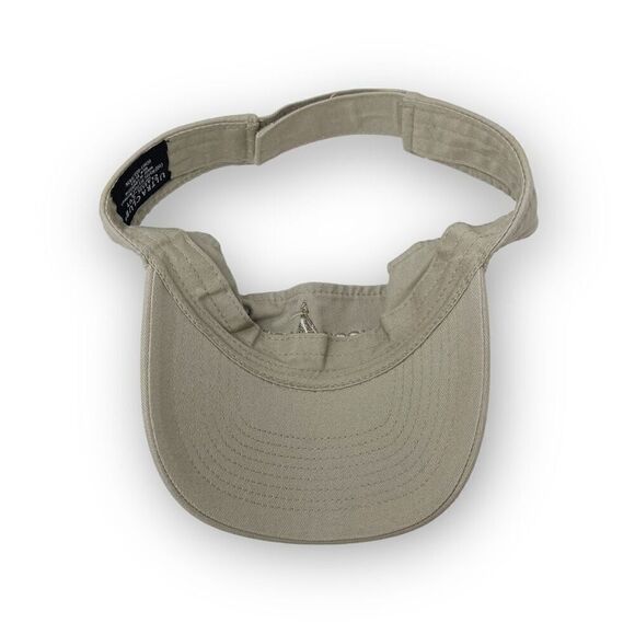 Hook Tribe Ultra Club Classic Cut Tan Visor 100% Cotton Adjustable OSFM - Picture 7 of 8